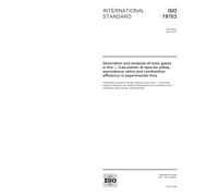 ISO 19703:2005, Generation and analysis of toxic gases in fire - Calculation of species yields, equivalence ratios and combustion efficiency in experimental fires