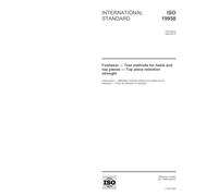 ISO 19958:2004, Footwear - Test methods for heels and top pieces - Top piece retention strength