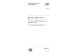 ISO 20401:2005, Pneumatic fluid power systems - Directional control valves - Specification of pin assignment for electrical round connectors of diameters 8 mm and 12 mm