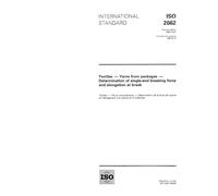 ISO 2062:1993, Textiles -- Yarns from packages -- Determination of single-end breaking force and elongation at break