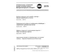 ISO 2079:1981, Surface treatment and metallic coatings - General classification of terms