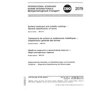 ISO 2079:1981, Surface treatment and metallic coatings - General classification of terms