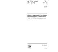 ISO 20965:2005, Plastics - Determination of the transient extensional viscosity of polymer melts
