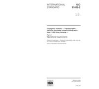 ISO 21029-2:2004, Cryogenic vessels - Transportable vacuum insulated vessels of not more than 1 000 litres volume - Part 2: Operational requirements