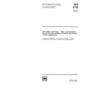 ISO 2110:1989, Information technology - Data communication - 25-pole DTE/DCE interface connector and contact number assignments