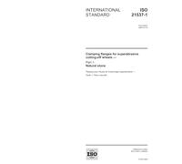 ISO 21537-1:2004, Clamping flanges for superabrasive cutting-off wheels - Part 1: Natural stone