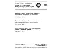 ISO 225:1983, Fasteners - Bolts, screws, studs and nuts - Symbols and designations of dimensions