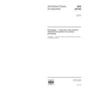 ISO 22742:2005, Packaging - Linear bar code and two-dimensional symbols for product packaging
