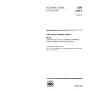ISO 230-1:1996, Test code for machine tools - Part 1: Geometric accuracy of machines operating under no-load or finishing conditions