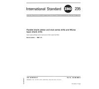 ISO 235:1980, Parallel shank jobber and stub series drills and Morse taper shank drills