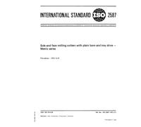 ISO 2587:1972, Side and face milling cutters with plain bore and key drive - Metric series