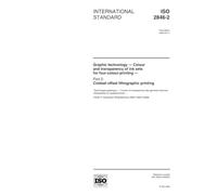 ISO 2846-2:2000, Graphic technology -- Colour and transparency of printing ink sets for four-colour-printing -- Part 2: Coldset offset lithographic printing