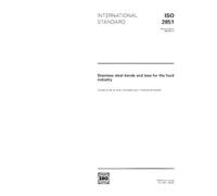 ISO 2851:1993, Stainless steel bends and tees for the food industry