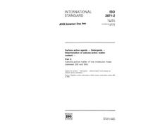 ISO 2871-2:1990, Surface active agents -- Detergents -- Determination of cationic-active matter content -- Part 2: Cationic-active matter of low molecular mass (between 200 and 500)