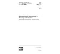 ISO 30415:2021, Primera Edición: Gestión de recursos humanos - Diversidad e inclusión