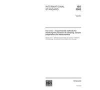 ISO 3085:2002, Iron ores - Experimental methods for checking the precision of sampling, sample preparation and mesasurement