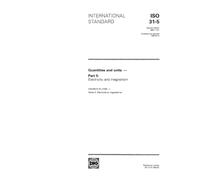 ISO 31-5:1992, Quantities and units -- Part 5: Electricity and magnetism