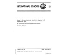 ISO 3131:1975, Wood -- Determination of density for physical and mechanical tests