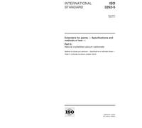 ISO 3262-5:1998, Extenders for paints - Specifications and methods of test - Part 5: Natural crystalline calcium carbonate