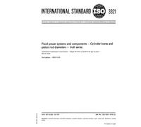 ISO 3321:1975, Fluid power systems and components -- Cylinder bores and piston rod diameters -- Inch series