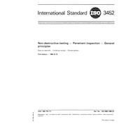 ISO 3452:1984, Non-destructive testing -- Penetrant inspection -- General principles