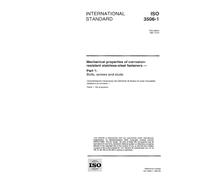 ISO 3506-1:1997, Mechanical properties of corrosion-resistant stainless-steel fasteners - Part 1: Bolts, screws and studs