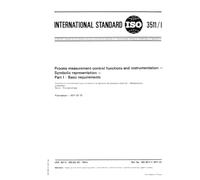 ISO 3511-1:1977, Process measurement control functions and instrumentation - Symbolic representation - Part 1: Basic requirements