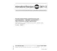 ISO 3511-2:1984, Process measurement control functions and instrumentation - Symbolic representation - Part 2 : Extension of basic requirements