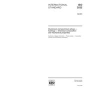 ISO 3522:2006, Aluminium and aluminium alloys - Castings - Chemical composition and mechanical properties
