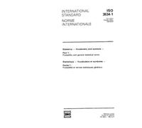 ISO 3534-1:1993, Statistics - Vocabulary and symbols - Part 1: Probability and general statistical terms