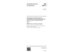 ISO 3597-2:2003, Textile-glass-reinforced plastics -- Determination of mechanical properties on rods made of roving-reinforced resin -- Part 2: Determination of flexural strength