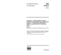 ISO 3743-2:1994, Acoustics - Determination of sound power levels of noise sources using sound pressure - Engineering methods for small, movable ... Methods for special reverberation test rooms