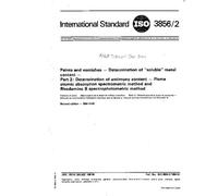 ISO 3856-2:1984, Paints and varnishes - Determination of soluble metal content - Part 2: Determination of antimony content - Flame atomic absorption ... and Rhodamine B spectrophotometric method