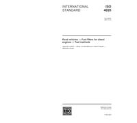 ISO 4020:2001, Road vehicles - Fuel filters for diesel engines - Test methods