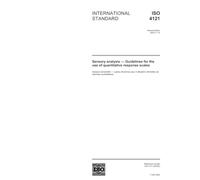 ISO 4121:2003, Sensory analysis - Guidelines for the use of quantitative response scales