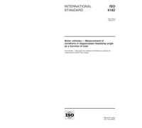 ISO 4182:1999, Motor vehicles -- Measurement of variations in dipped-beam headlamp angle as a function of load
