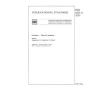 ISO 4211-4:1988, Furniture -- Tests for surfaces -- Part 4: Assessment of resistance to impact