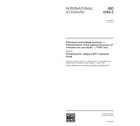 ISO 4263-2:2003, Petroleum and related products - Determination of the ageing behaviour of inhibited oils and fluids - TOST test - Part 2: Procedure for category HFC hydraulic fluids