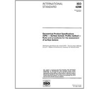 ISO 4288:1996, Geometrical Product Specifications (GPS) - Surface texture: Profile method - Rules and procedures for the assessment of surface texture
