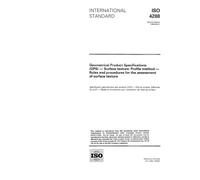 ISO 4288:1996, Geometrical Product Specifications (GPS) - Surface texture: Profile method - Rules and procedures for the assessment of surface texture