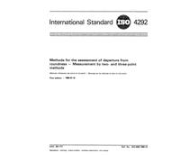ISO 4292:1985, Methods for the assessment of departure from roundness - Measurement by two- and three-point methods