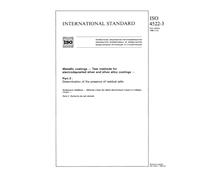 ISO 4522-3:1988, Metallic coatings - Test methods for electrodeposited silver and silver alloy coatings - Part 3: Determination of the presence of residual salts