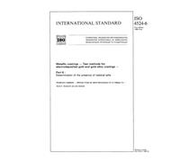 ISO 4524-6:1988, Metallic coatings - Test methods for electrodeposited gold and gold alloy coatings - Part 6 : Determination of the presence of residual salts