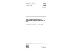ISO 4566:1992, Small craft with inboard engine -- Propeller shaft ends and bosses with 1:10 taper