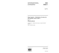 ISO 4630-1:2004, Clear liquids - Estimation of colour by the Gardner colour scale - Part 1: Visual method