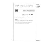 ISO 4802-2:1988, Glassware -- Hydrolytic resistance of the interior surfaces of glass containers -- Part 2: Determination by flame spectrometry and classification