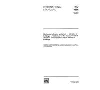 ISO 4866:1990, Mechanical vibration and shock - Vibration of buildings - Guidelines for the measurement of vibrations and evaluation of their effects on buildings