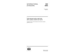 ISO 4960:1999, Cold-reduced carbon steel strip with a carbon content over 0,25 %