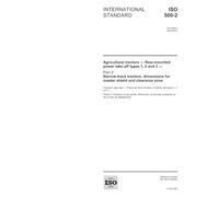 ISO 500-2:2004, Agricultural tractors - Rear-mounted power take-off types 1, 2 and 3 - Part 2: Narrow-track tractors, dimensions for master shield and clearance zone