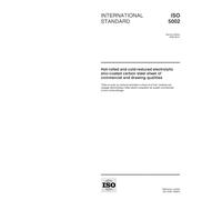 ISO 5002:1999, Hot-rolled and cold-reduced electrolytic zinc-coated carbon steel sheet of commercial and drawing qualities